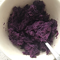 紫薯馅糯米饼的做法图解2