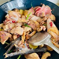 爆香梨园鸡的做法图解8