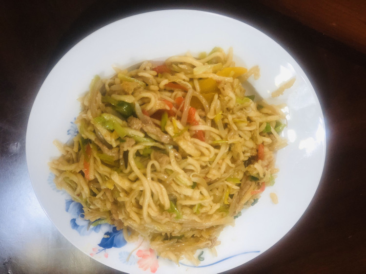 自制手工炒面的做法