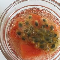 木瓜百香果气泡水的做法图解8