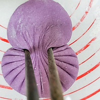 #憋在家里吃什么#紫薯贝壳馒头的做法图解8