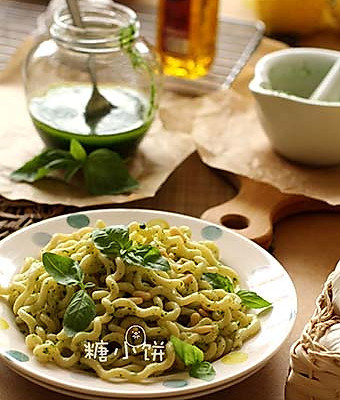 【松仁青酱意面】自制青酱pesto