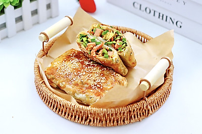 火腿磷虾韭菜盒子