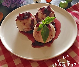 蓝莓山药泥＃单挑夏天＃的做法