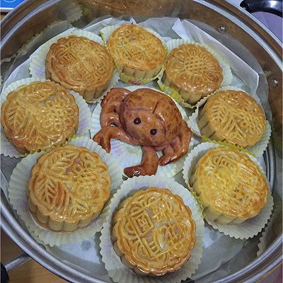 双黄莲蓉螃蟹月饼(100g/9个)