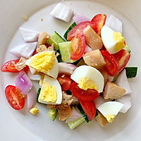 减肥必备—蔬菜鸡胸肉沙拉的做法图解1