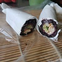 土豆沙拉紫米饭团的做法图解19