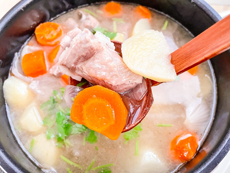 高压锅版清炖排骨汤的做法