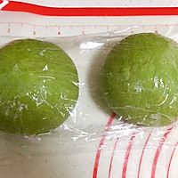 #爱好组-高筋#蜜豆抹茶牛奶哈斯的做法图解2