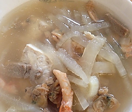 萝卜海鲜炖汤的做法