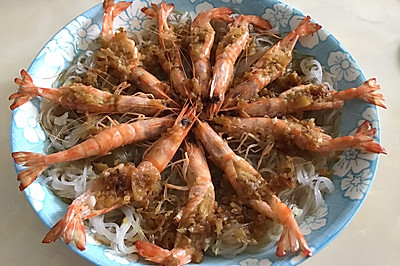 蒜蓉蒸虾