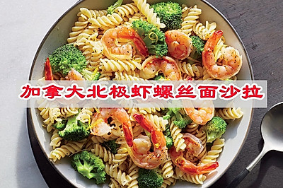 加拿大北极虾螺丝面沙拉