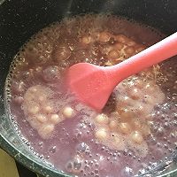 椰香紫玉露--牛奶荔芋捞圆子，就是爱荔芋！的做法图解5