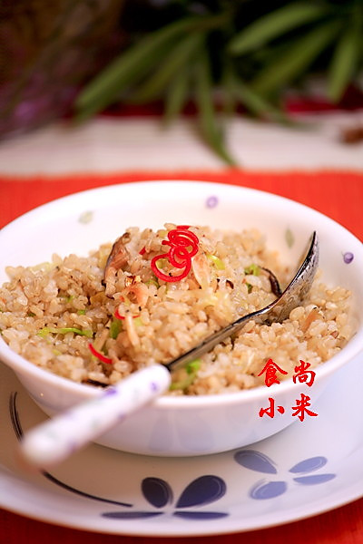 香菇糙米饭的做法