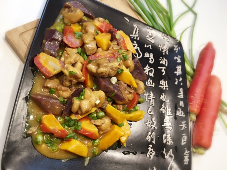 红酒焖咖喱鸡腿的做法图解6