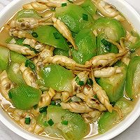 夏天的味道～鲜美又清爽！丝瓜烧蛏子的做法图解3