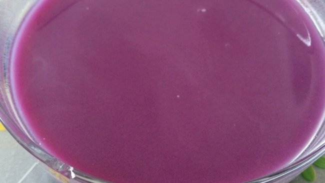 清凉降火杂粮：紫薯汁的做法