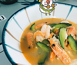 低脂超鲜黄瓜虾仁豆腐汤的做法