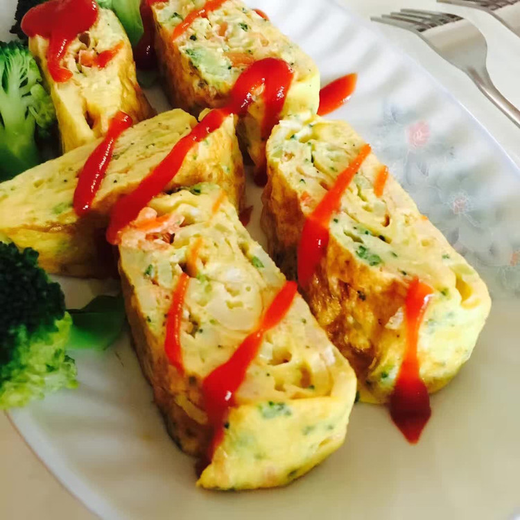 蔬菜厚蛋烧的做法
