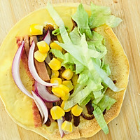 一人食～低脂巴沙鱼杂蔬鸡蛋饼卷的做法图解7