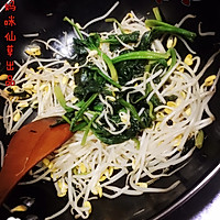 原创【仙草味道私房菜】❤️亲子味道❤️养肝平和静心银芽菠菜的做法图解6