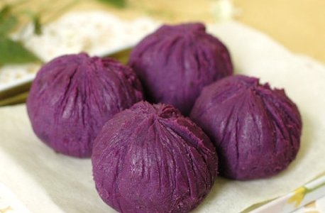 紫薯茶巾的做法