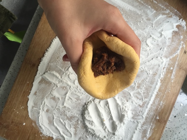 枣泥南瓜饼pk奶黄南瓜饼（附枣泥奶黄馅制作）的做法图解12
