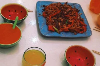 海鲜肉酱意大利面