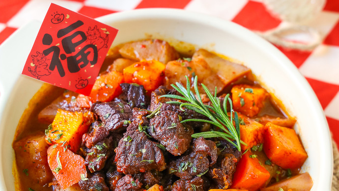 圣诞菜谱之——法式红酒炖牛肉