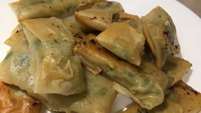 一卷一煎的春卷，吃起来就是个香！