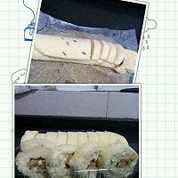 沙拉肉松蛋糕卷(适用于30L左右烤箱)的做法图解6