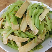 莴苣炒豆干