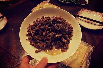 甜面酱肉丝