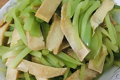 莴苣炒豆干