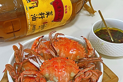 清蒸花盖蟹