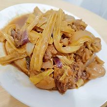 家常便饭 土鸡炒腐竹 家常菜 黄焖鸡做法