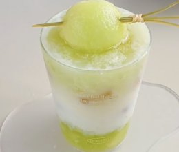 蜜瓜沙冰饮的做法