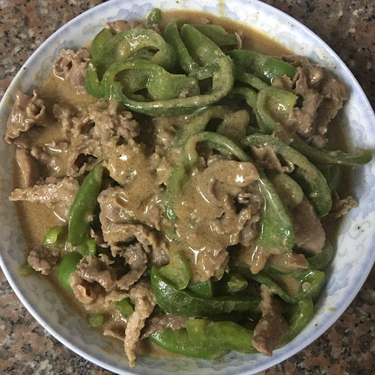 甜椒沙茶牛肉的做法