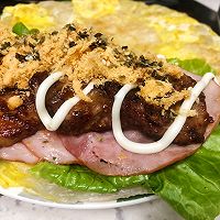 #一道菜表白豆果美食#千层猪排三明治的做法图解5