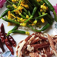 爆炒黄瓜苗火腿丝的做法图解3