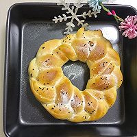 【圣诞花环面包】的做法图解12