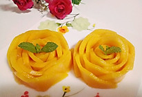 芒果玫瑰花的做法