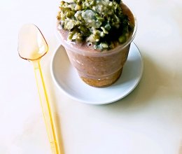 沙棘味绿豆冰沙巧克力冰激凌杯的做法