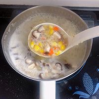 香菇鸡肉燕麦粥的做法图解6
