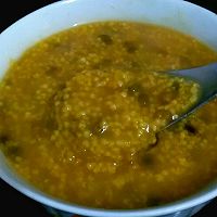 暖胃的小米绿豆粥的做法图解4