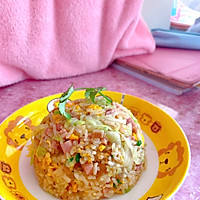 火腿卷心菜蛋炒饭的做法图解13