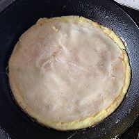精品┋肉松鸡蛋饼(宝宝版)的做法图解4