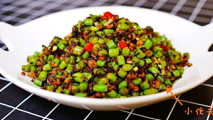 橄榄菜四季豆肉沫，米饭大杀器
