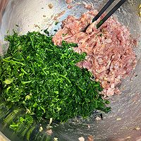 #春日尝鲜#荠菜猪肉饺子的做法图解4