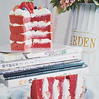 下篇：《家庭版红丝绒裸蛋糕》#我们约饭吧#的做法图解4